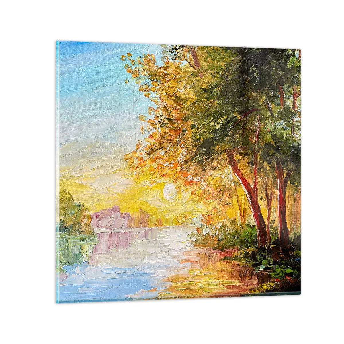 Schilderen op glas - Et in Arcadia ego - 40x40 cm