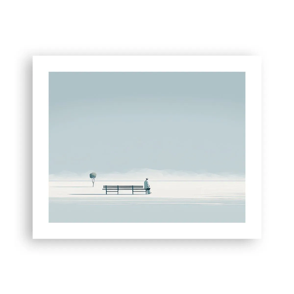 Poster - Ja, ik wacht. - 50x40 cm