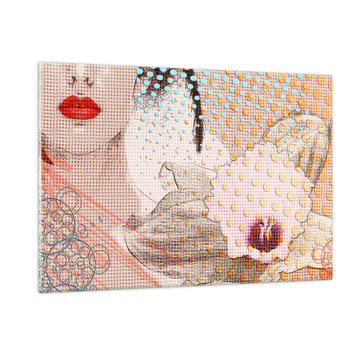 Schilderen op glas - Stripboek heroïne - 120x80 cm