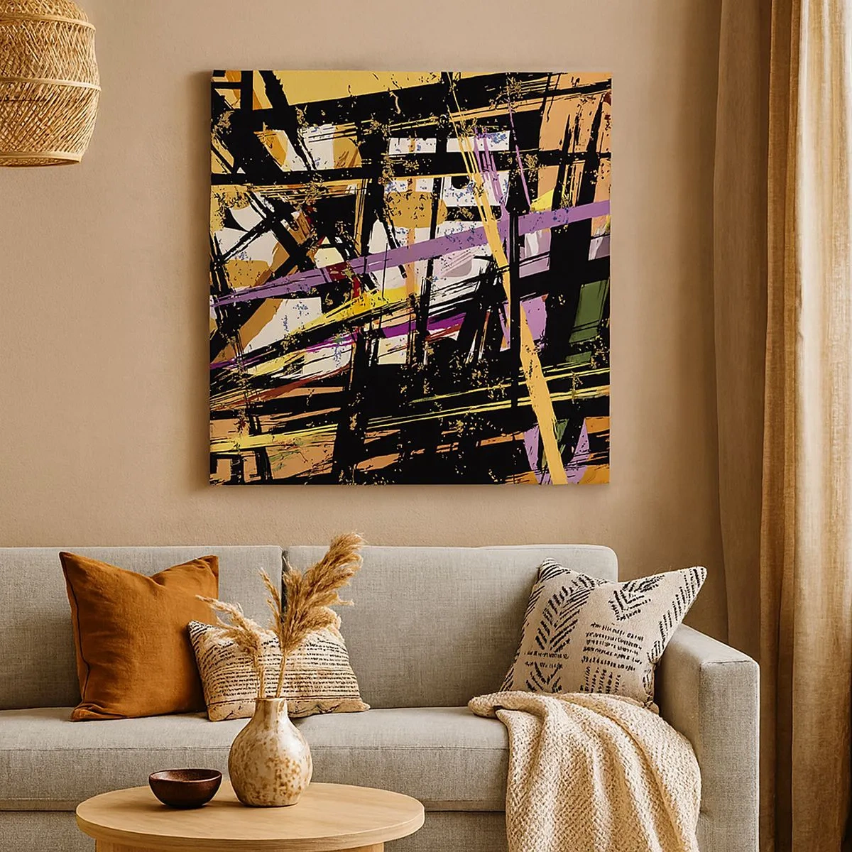 Schilderen op canvas - Een scherp snijden - 30x30 cm