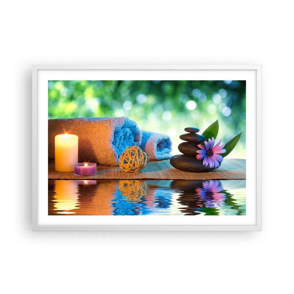 Poster in een witte lijst - Tijd voor het lichaam - 70x50 cm