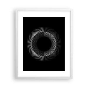 Poster in een witte lijst - Zwarte zon - 40x50 cm