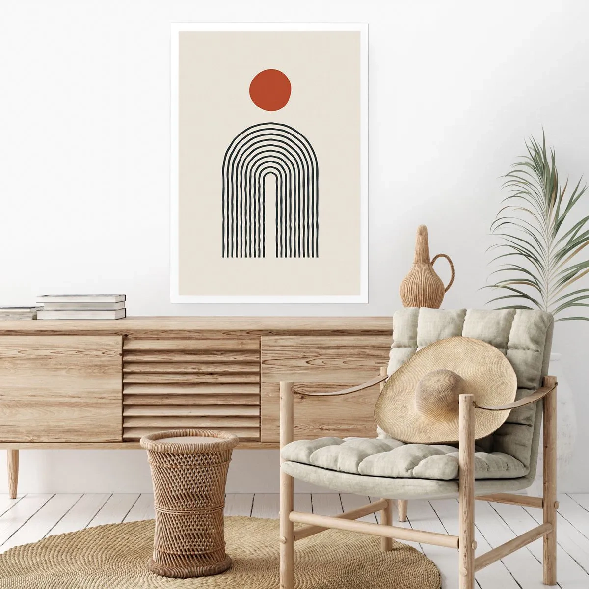 Poster - Magnetisme van vormen en kleuren - 70x100 cm