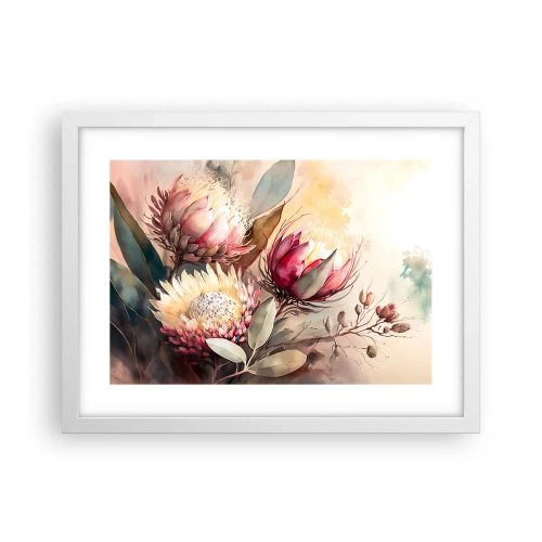 Poster in een witte lijst - In profiel en en face - 40x30 cm