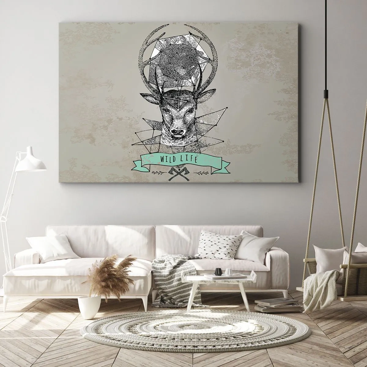 Schilderen op canvas - Sint Hubertus visie - 120x80 cm