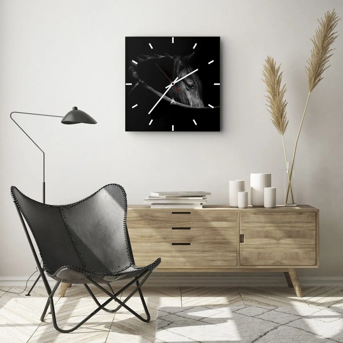 Wandklok - Klok - Zwarte Prins - 40x40 cm