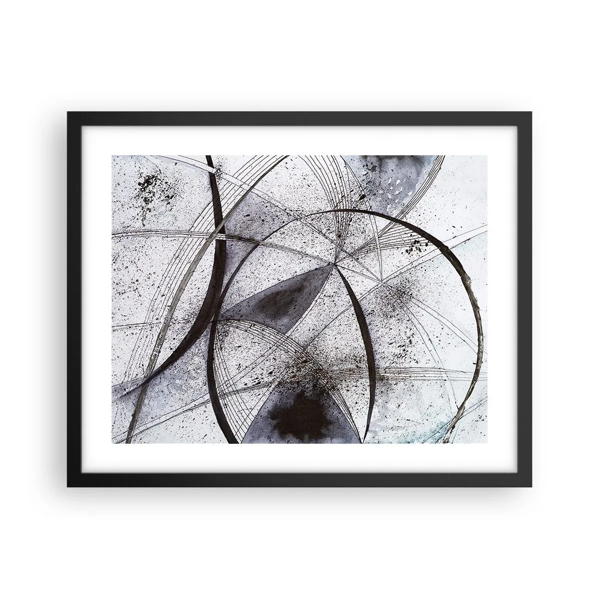 Poster in een zwarte lijst - Futuristische fantasie - 50x40 cm