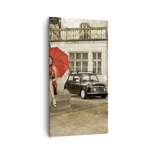 Schilderen op canvas - Een sentimentele mini-reis - 55x100 cm