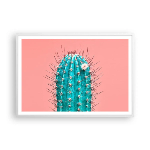 Poster in een witte lijst - Kijk gewoon - 100x70 cm