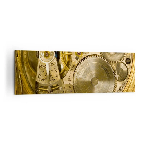 Schilderen op canvas - Ga met de tijd mee - 160x50 cm