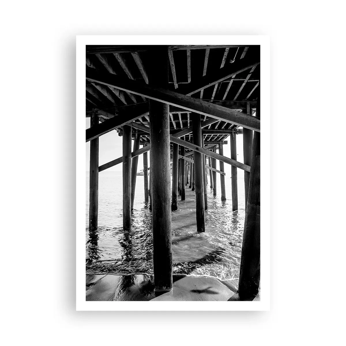 Poster - Strand schuilplaats - 70x100 cm