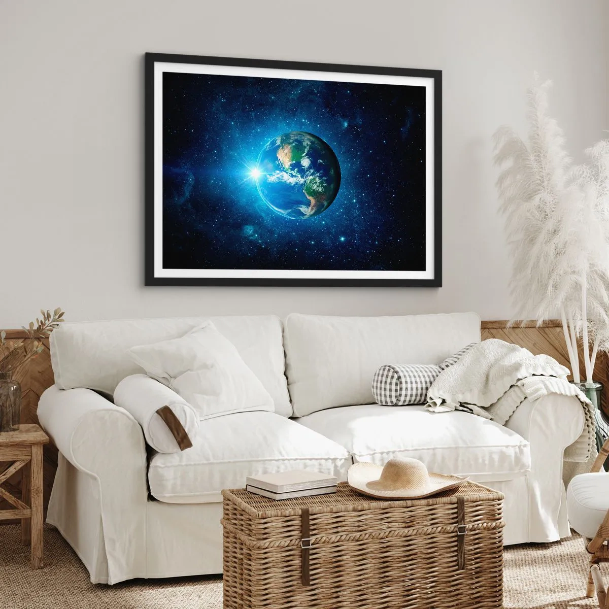 Poster in een zwarte lijst - We zijn in de hemel - 70x50 cm
