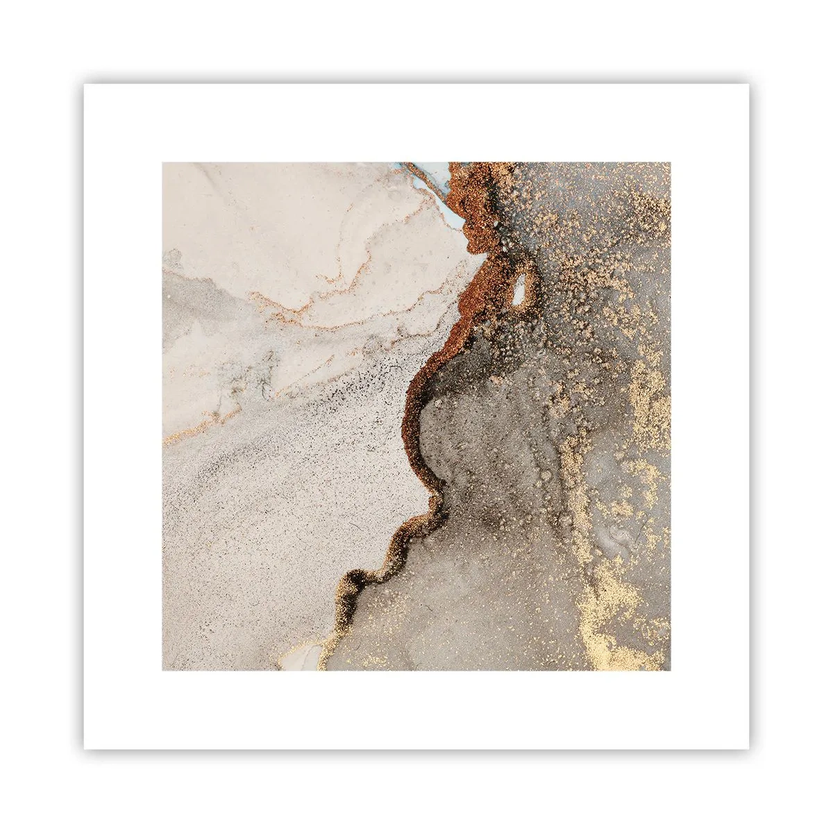 Poster - Op de grens van kleuren - 30x30 cm
