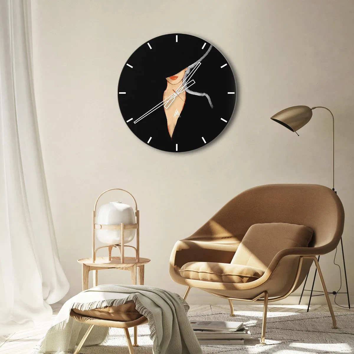 Wandklok - Klok - Elegantie en stijl - 30x30 cm
