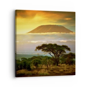 Schilderen op canvas - Een reizigersdroom - 30x30 cm