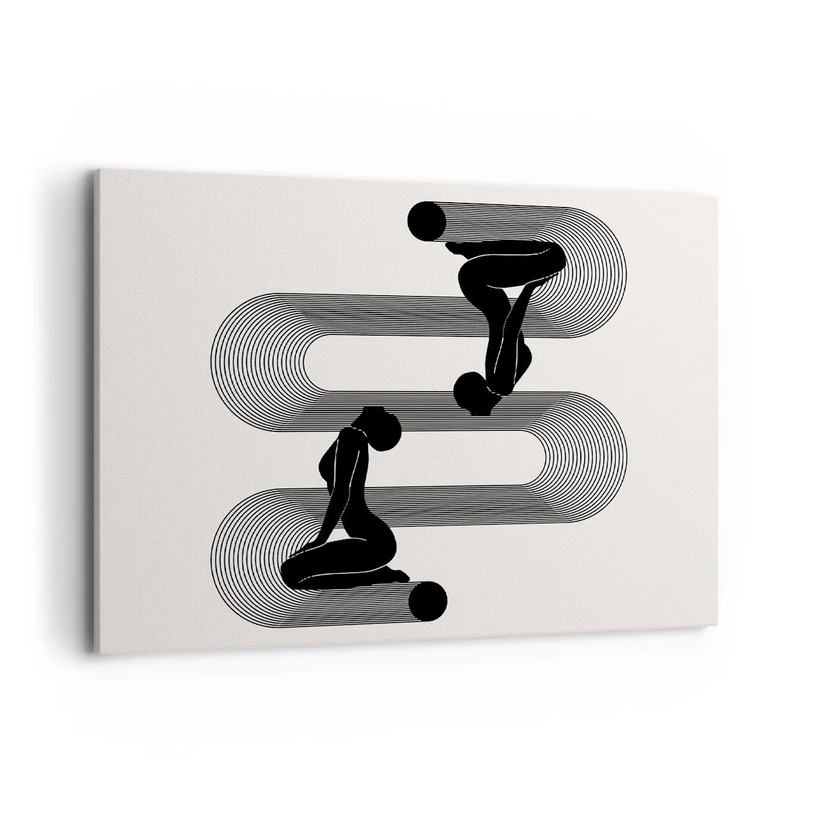 Schilderen op canvas - Sensuele symmetrie - 100x70 cm