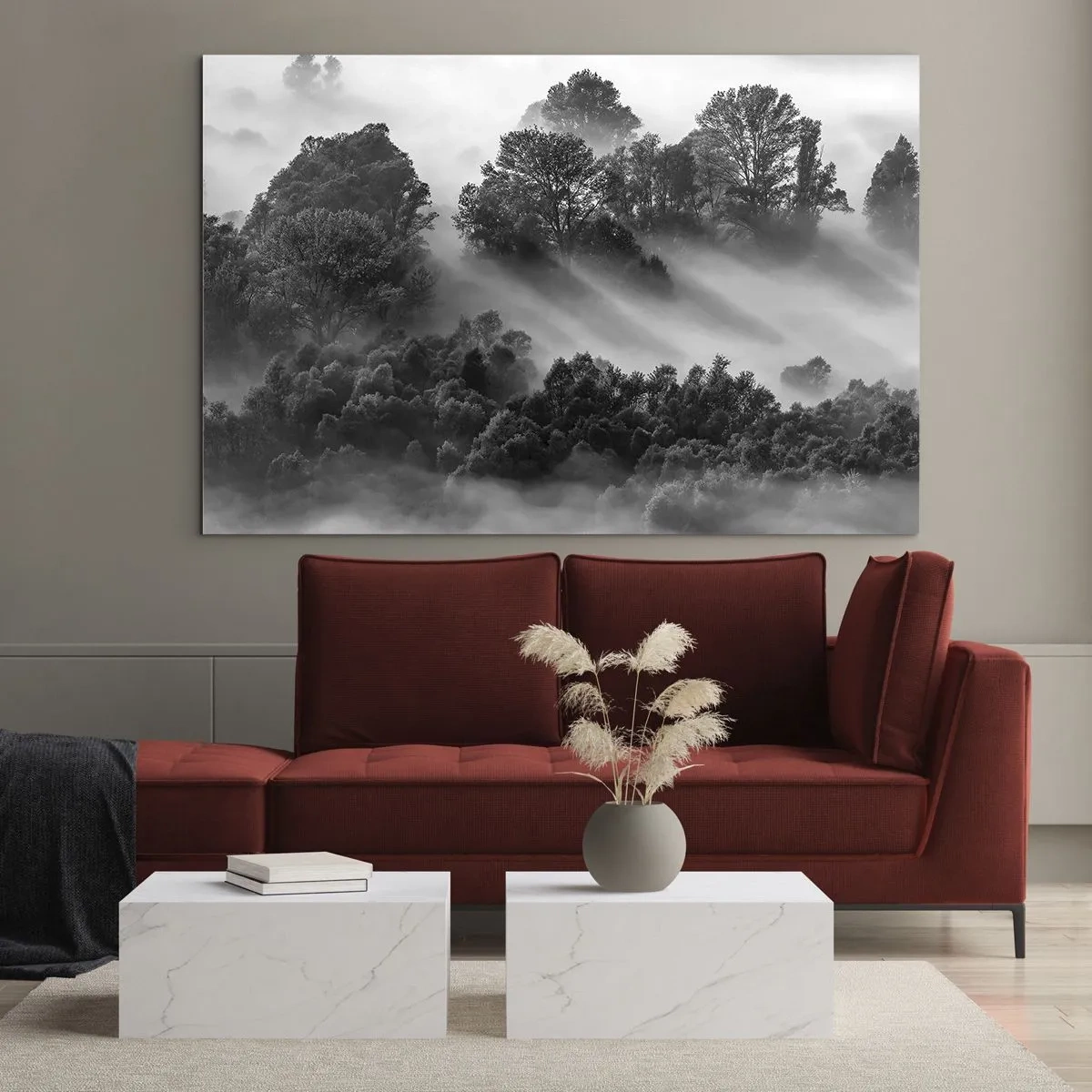 Schilderen op glas - Opstaand uit de slaap - 120x80 cm