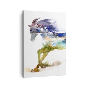 Schilderen op canvas - Van de weide recht naar de hemel - 50x70 cm