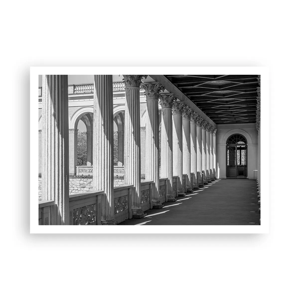 Poster - Zonnige arcade - 100x70 cm