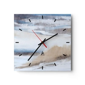 Wandklok - Klok - Winterse compositie - 40x40 cm