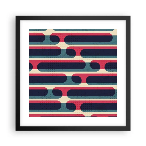 Poster in een zwarte lijst - In de diepte en vooruit - 40x40 cm