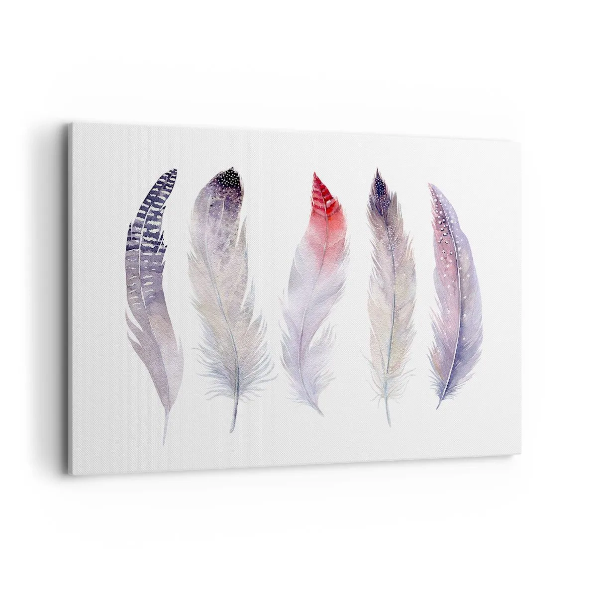 Schilderen op canvas - Delicaat als veelkleurige mist - 120x80 cm