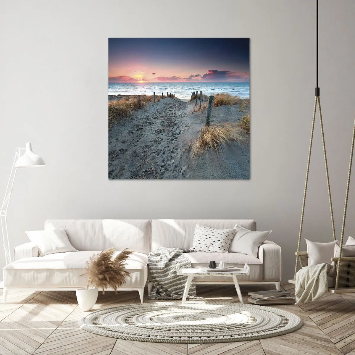 Schilderen op canvas - Je liet een regenboog van licht stralend... - 50x50 cm