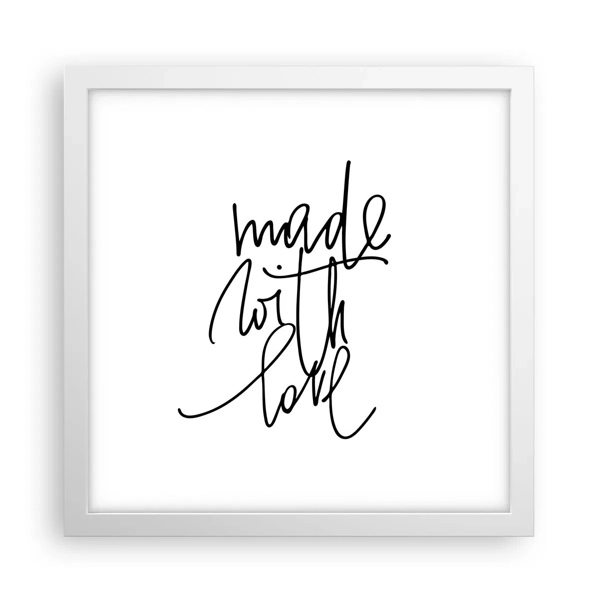 Poster in een witte lijst - Het beste merk - 30x30 cm