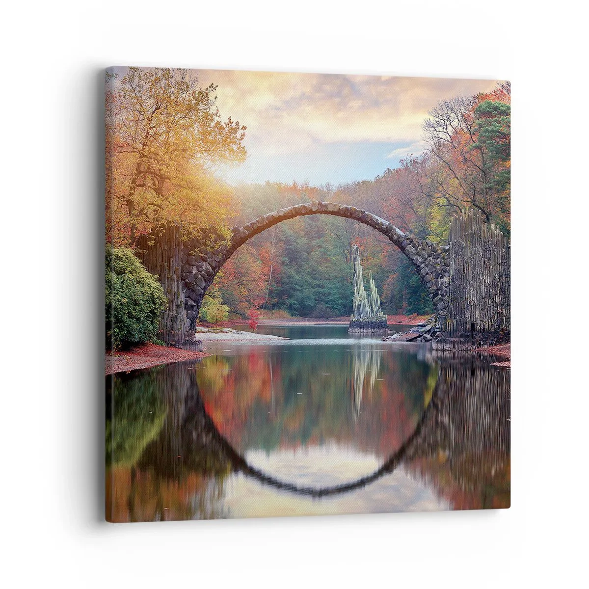 Schilderen op canvas - Aan de andere kant van de spiegel - 40x40 cm