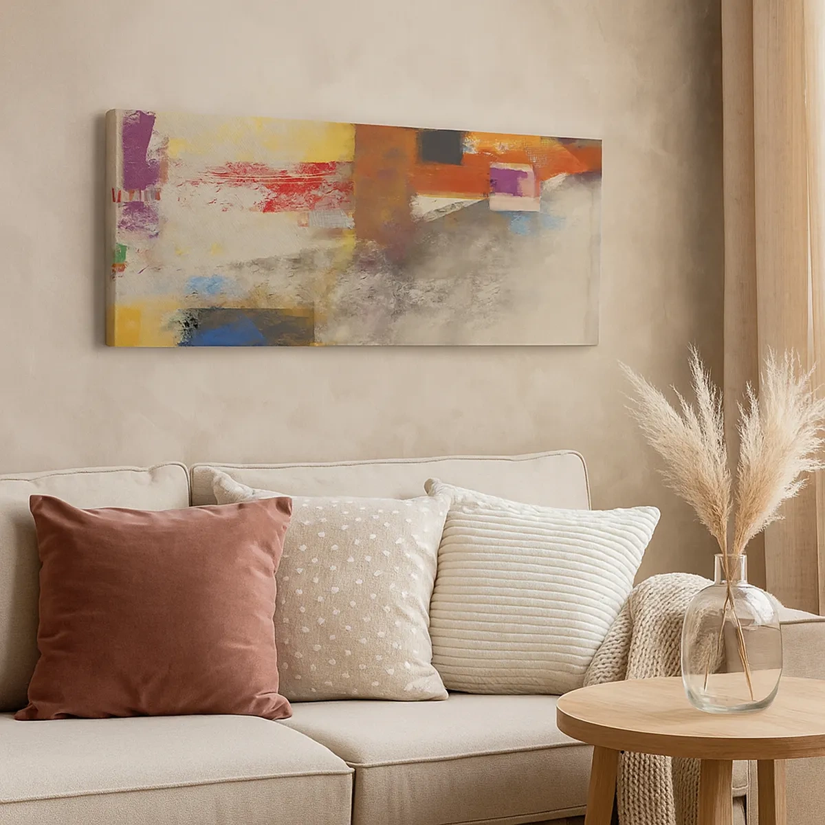 Schilderen op canvas - Kleur geometrie - 30x30 cm