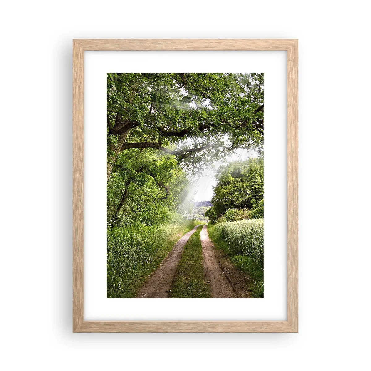 Een poster in een licht eiken lijst - Et in Arcadia ego - 30x40 cm