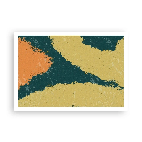 Poster - Abstractie – langzame beweging - 100x70 cm