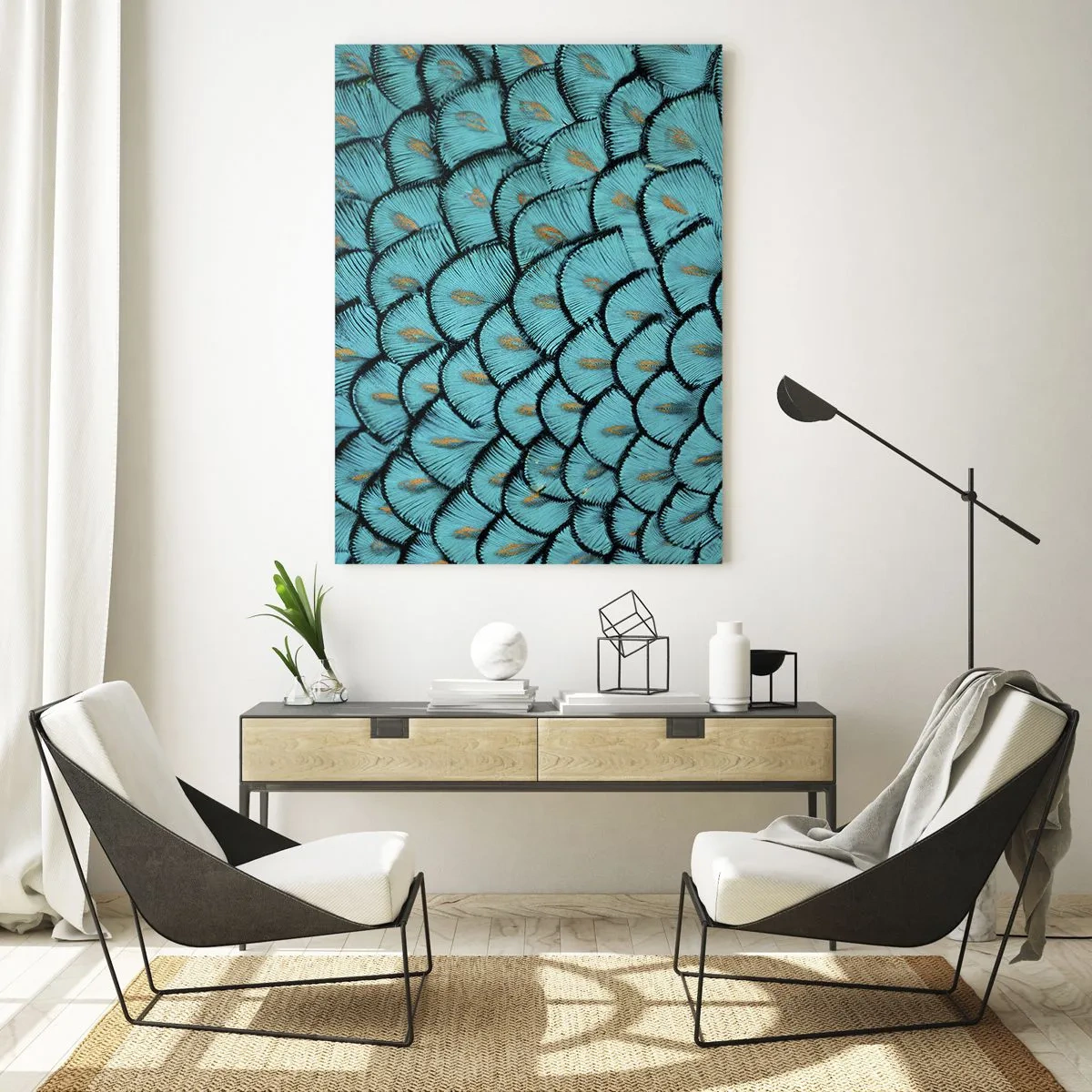 Schilderen op glas - Het grote verengala - 50x70 cm