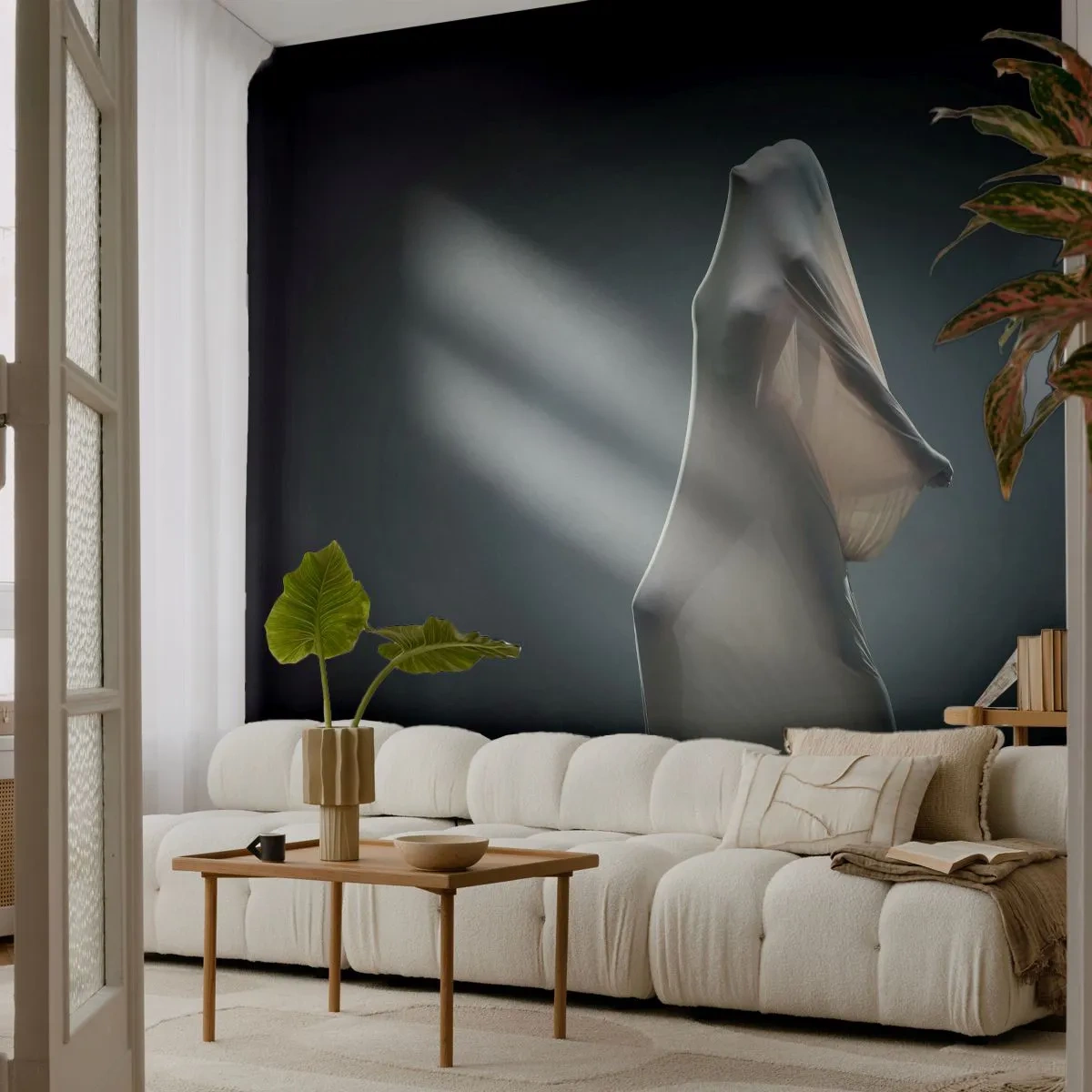 Fotobehang Standard Eco - Verborgen verlangens - Vrouw, Dans, Deel - 450x315 cm