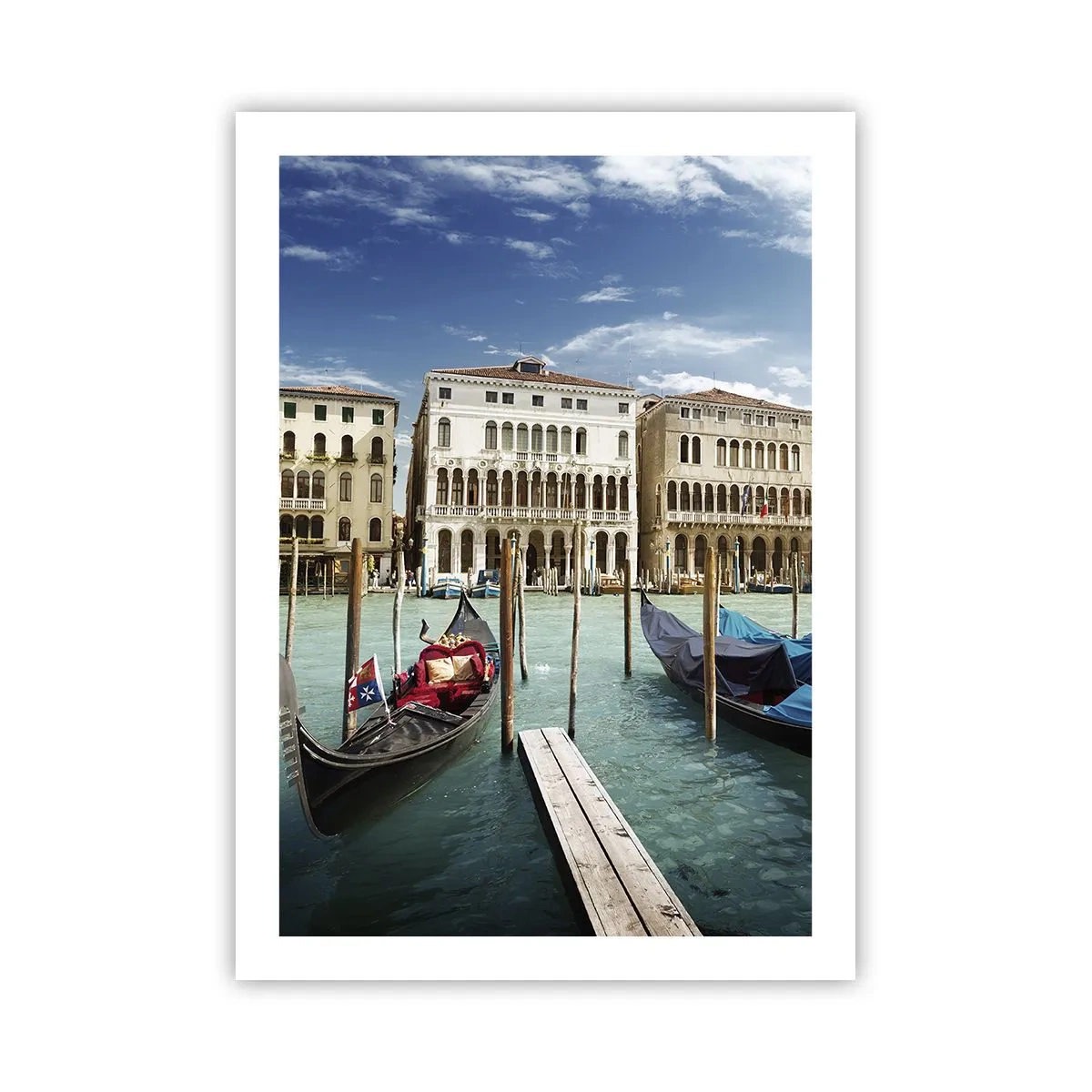 Poster - Paleizen in het blauw - 50x70 cm