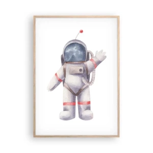 Een poster in een licht eiken lijst - Tot ziens! - 70x100 cm