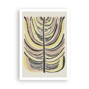 Poster - Abstractie vol leven - 70x100 cm