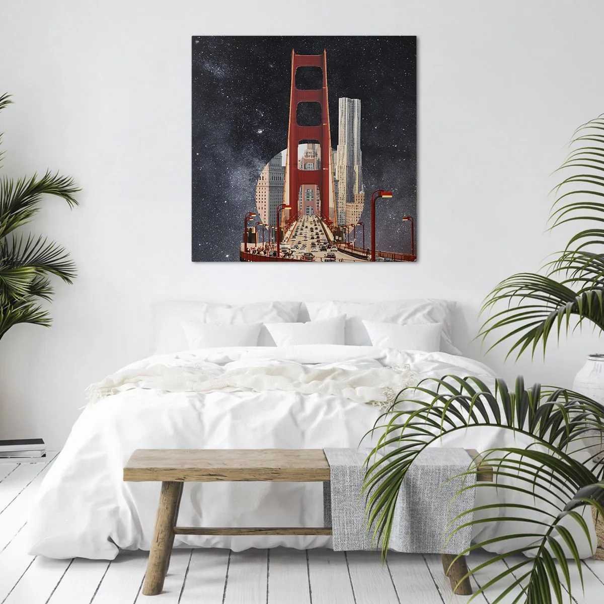 Schilderen op canvas - Altijd in het centrum - 40x40 cm