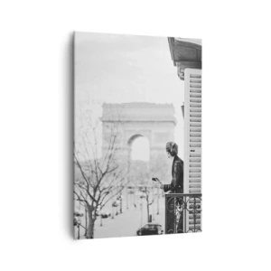 Schilderen op canvas - Een kamer met uitzicht - 70x100 cm