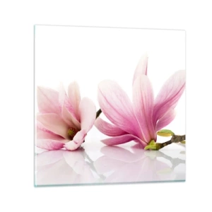 Schilderen op glas - Delicaat als een lentebriesje - 70x70 cm