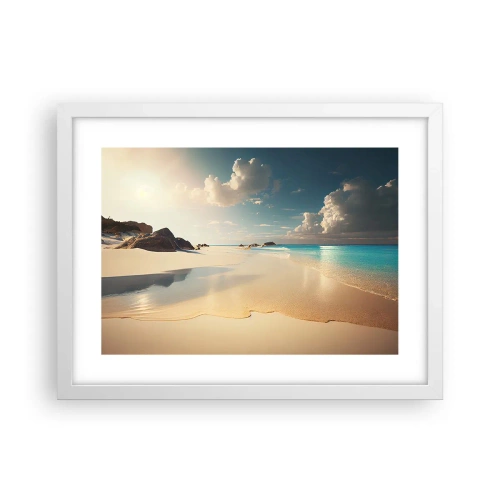 Poster in een witte lijst - Een droomdag - 40x30 cm