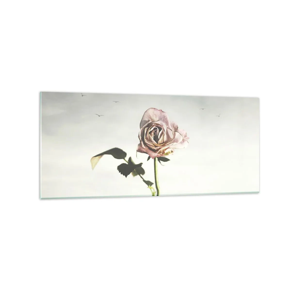 Schilderen op glas - Begroeting van de lente - 120x50 cm