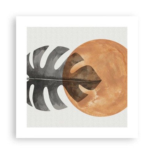 Poster - Altijd de zon - 40x40 cm