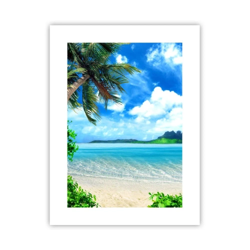 Poster - Het azuur van de tropen - 30x40 cm