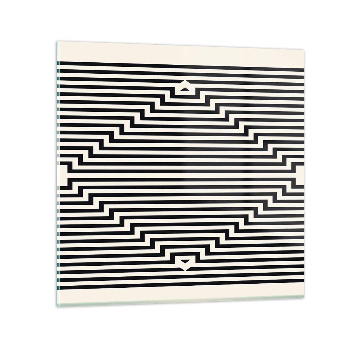 Schilderen op glas - Geometrische illusie - 30x30 cm