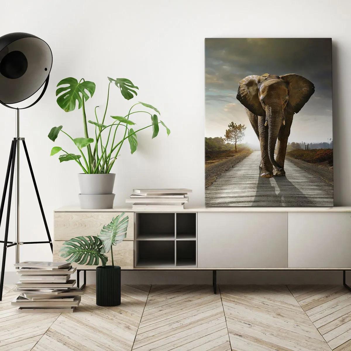 Schilderen op canvas - En helemaal niet in een porseleinen pakhuis - 70x100 cm