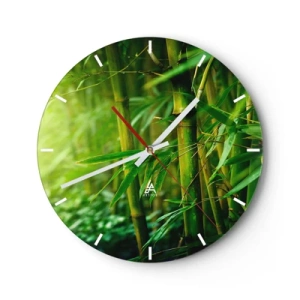 Wandklok - Klok - Maak kennis met groen zelf - 40x40 cm