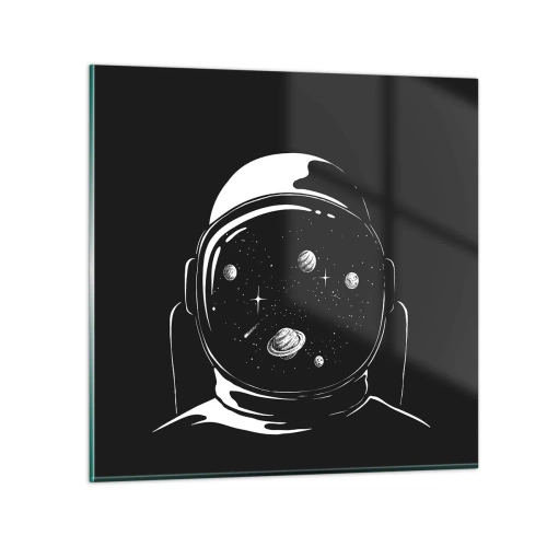 Schilderen op glas - Mooi uitzicht - 70x70 cm