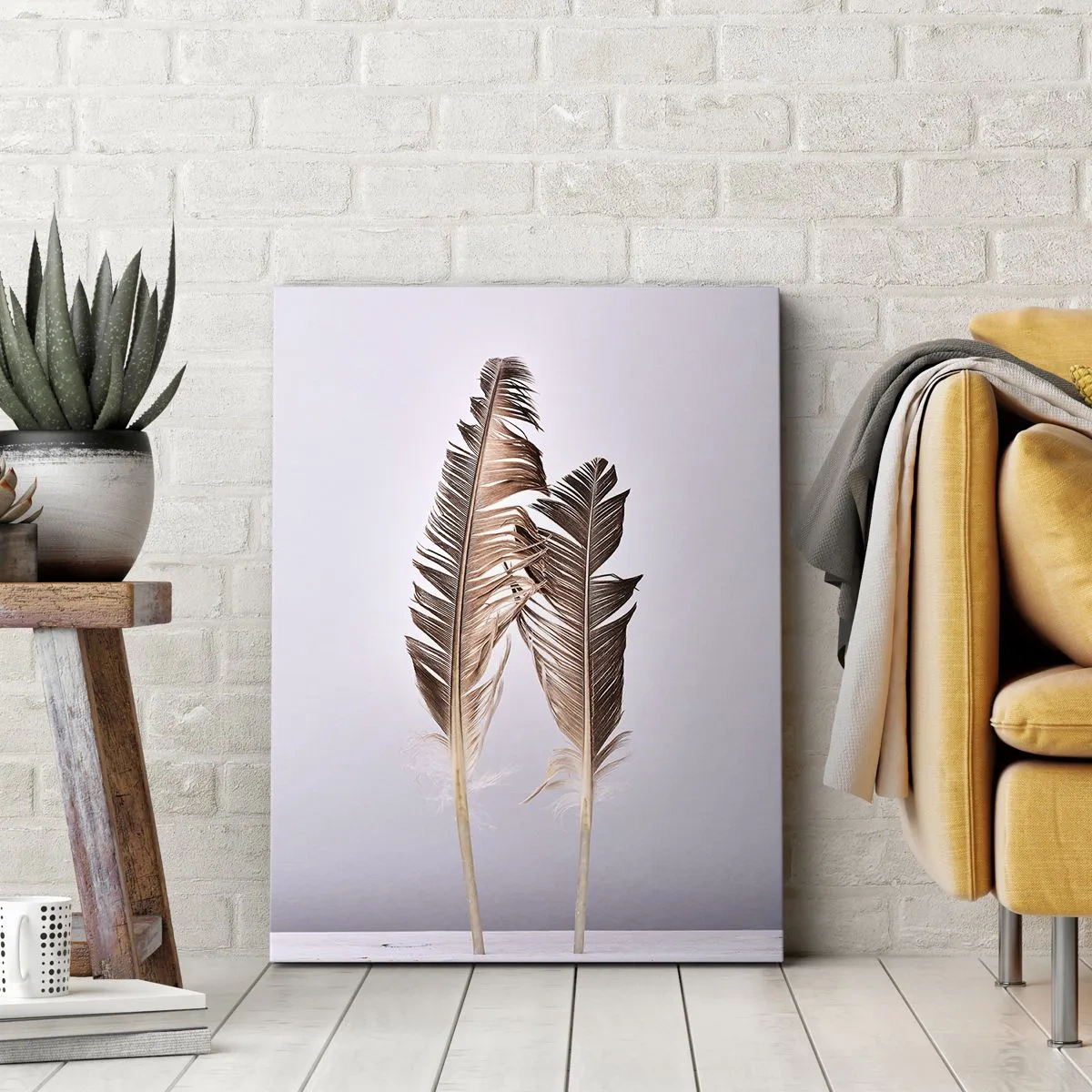 Schilderen op canvas - Tegen het niets - 45x80 cm