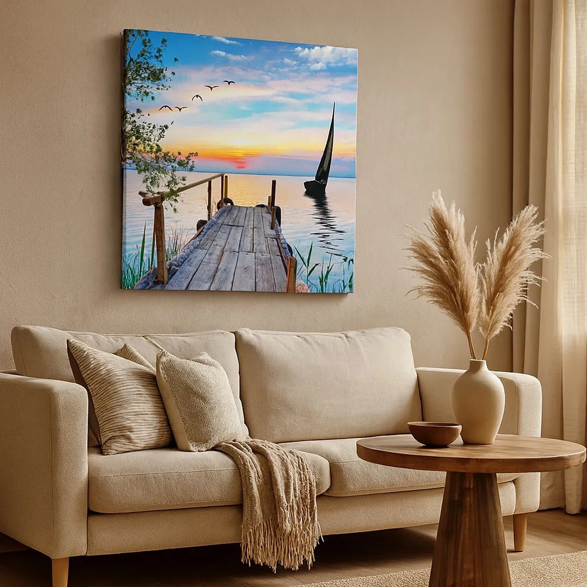 Schilderen op canvas - Goedeavond - 30x30 cm